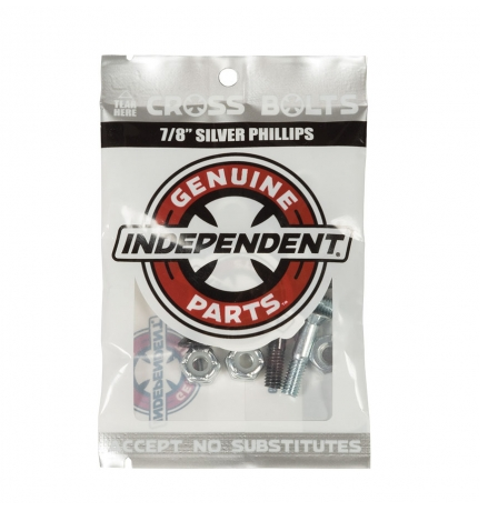 Independent Cross Bolts 1" Phillips Hardware Black/Silver - SantoLoco Hawaii