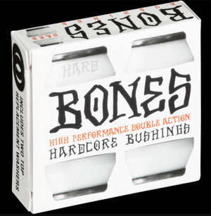 Bones Hardcore 4pc Hard Bushings White/Black