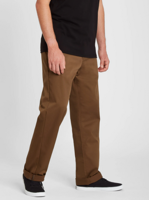 Volcom Frickin Skate Chino Pants Vintage Brown