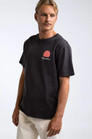 Rhythm Eclipse Vintage T-Shirt Black
