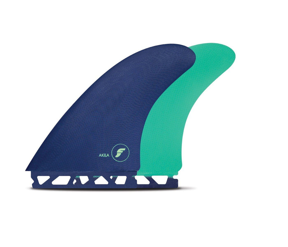 Futures Akila Aipa Fiberglass Twin Fin Green - SantoLoco Hawaii