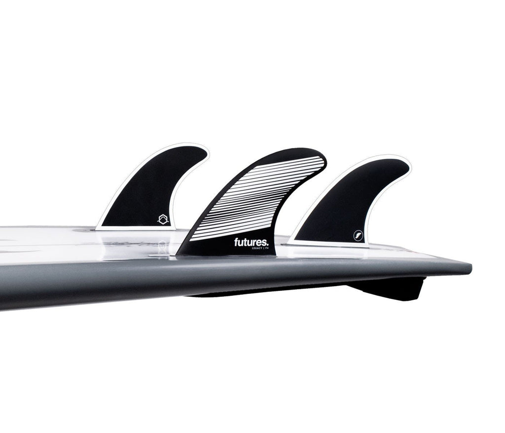 Futures F4 Legacy HC Thruster Fin Gray/Black - SantoLoco Hawaii
