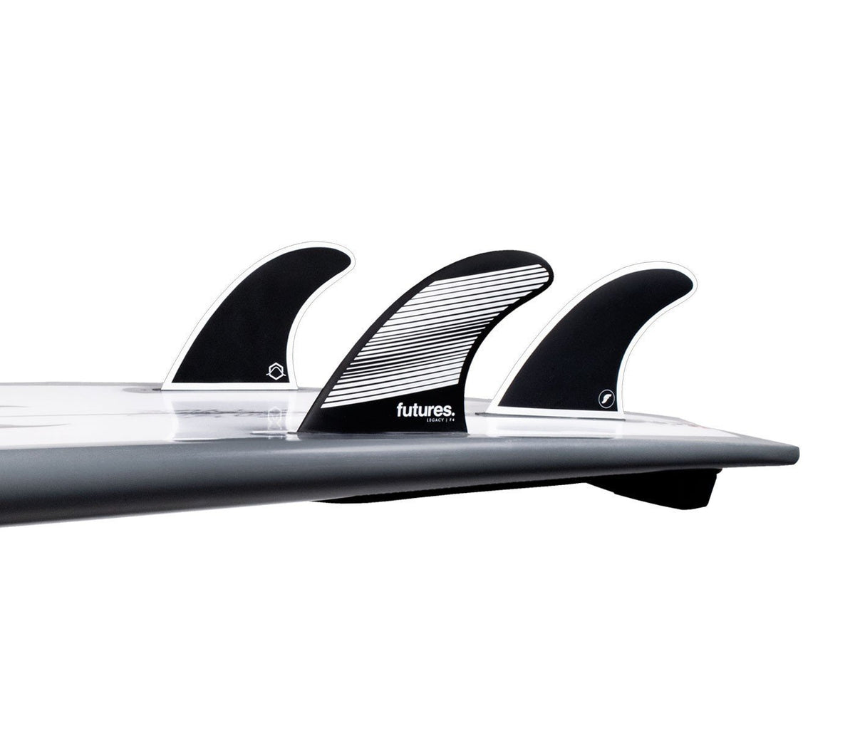 Futures F4 Legacy HC Thruster Fin Gray/Black - SantoLoco Hawaii
