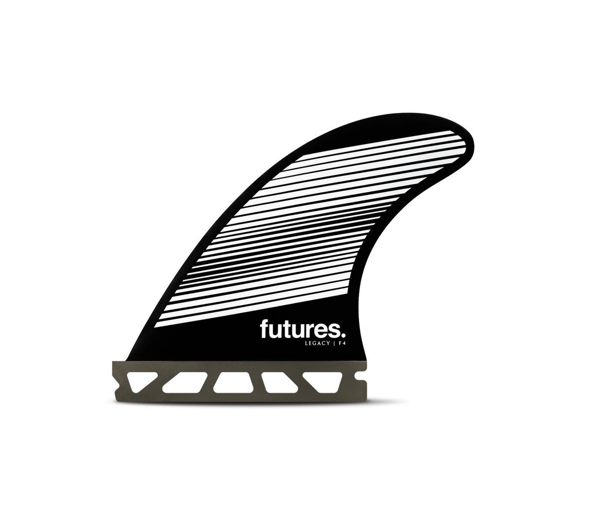 Futures F4 Legacy HC Thruster Fin Gray/Black - SantoLoco Hawaii