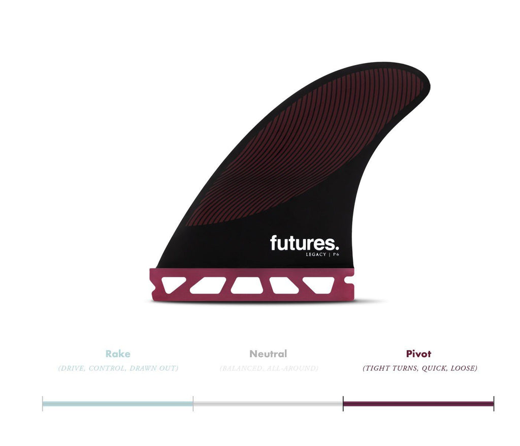 Futures P6 Legacy HC Thruster Fin Purple/Black - SantoLoco Hawaii