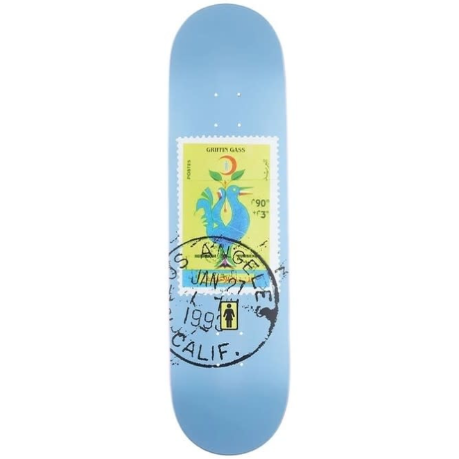 Girl Skateboard Gass Postal Series 8.5 Deck Blue