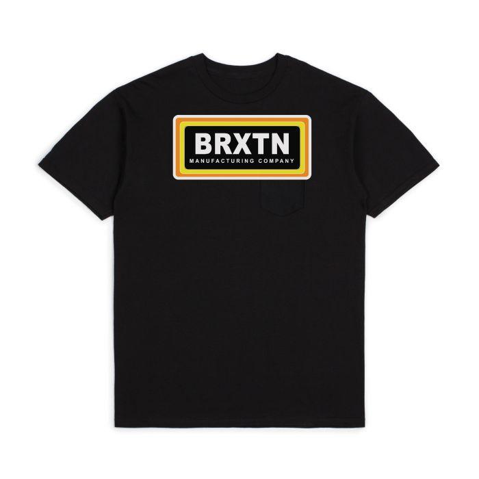 Brixton Gasser S/S Standard T-Shirt Black - SantoLoco Hawaii