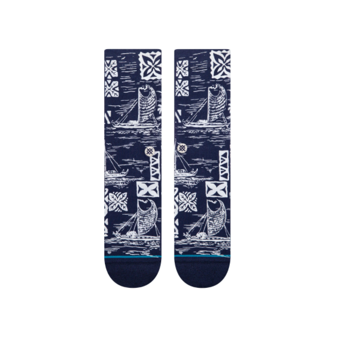 Stance Hawaii Pattern Socks Blue