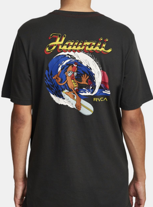 RVCA Hot Dog Hawaii T-Shirt Black