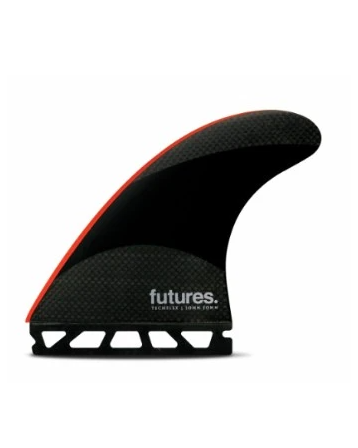 Futures JJ-2 Large Techflex Thruster Fin Black/Red
