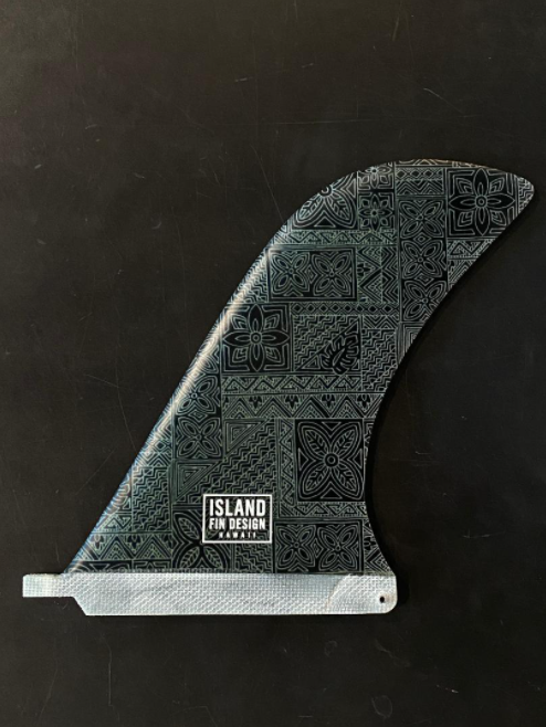 Island Fin Design Leeward 9.5 Fin Tapa Black