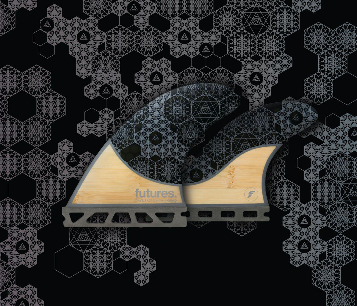 Futures Rasta HC Quad Fin Grey - SantoLoco Hawaii