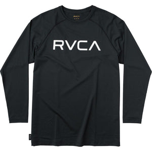 RVCA Micro Mesh Long Sleeve Black - SantoLoco Hawaii