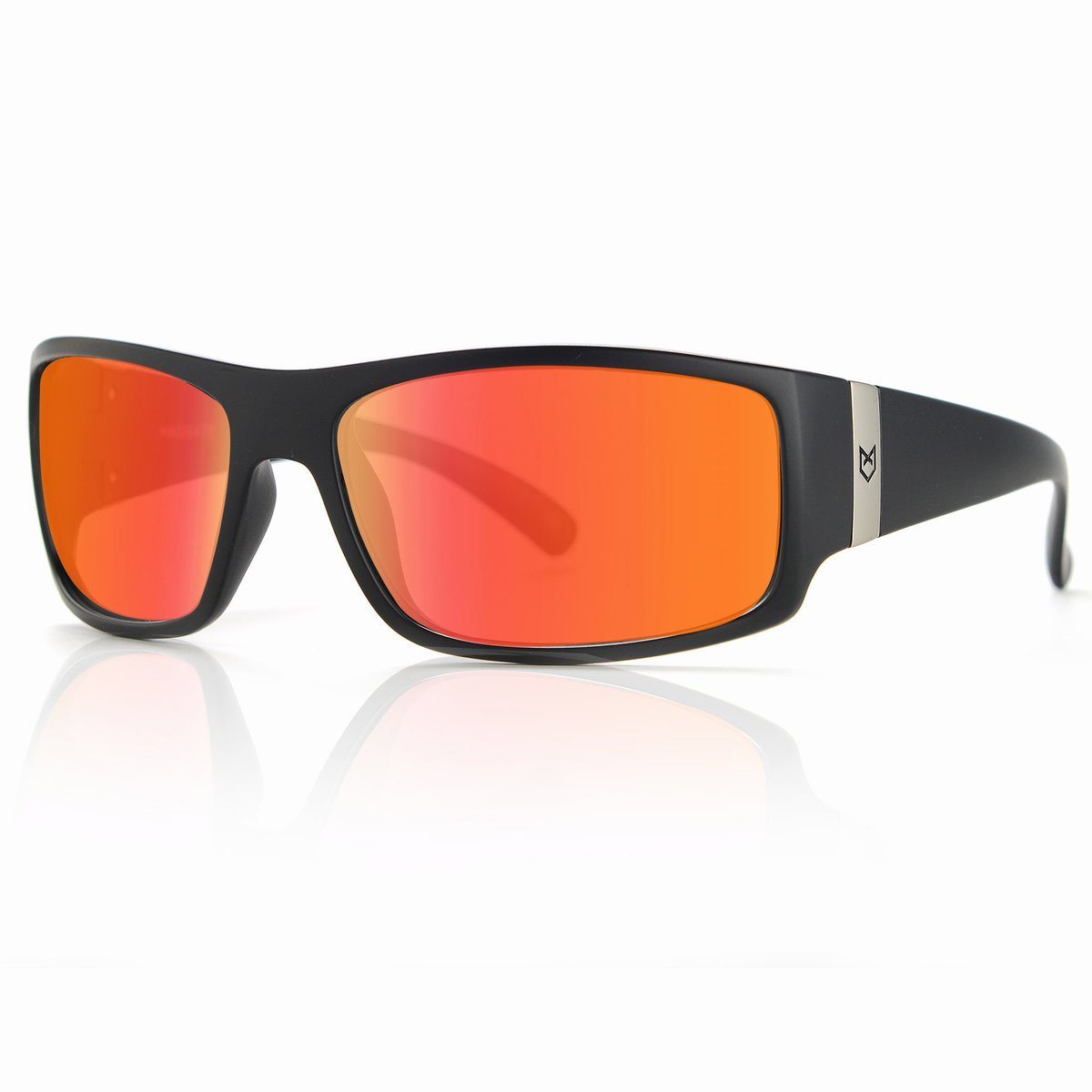 Madson Magnate Sunglasses Black Matte / Red Chrome Polarized - SantoLoco Hawaii