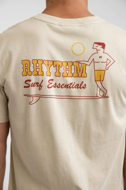 Rhythm Oceanside SS T-Shirt Cream