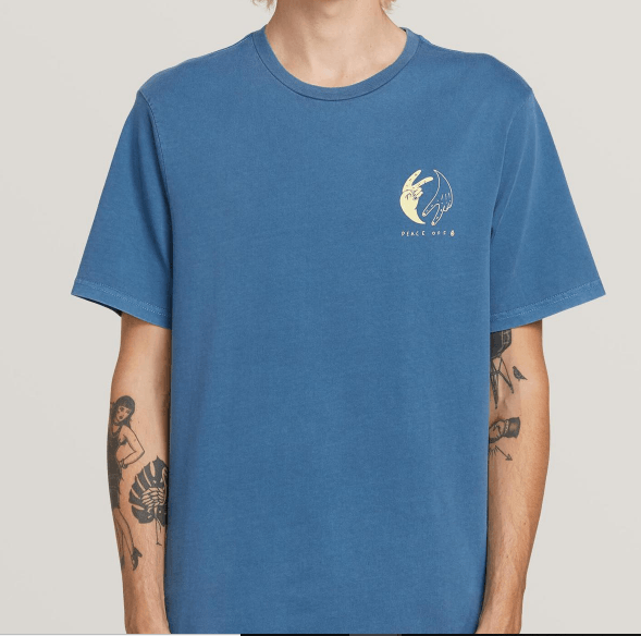 Volcom Peace Off T-Shirt Blue - SantoLoco Hawaii
