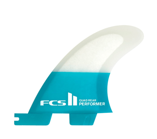 FCS II Performer PC Medium Quad Rear Fin Blue - SantoLoco Hawaii