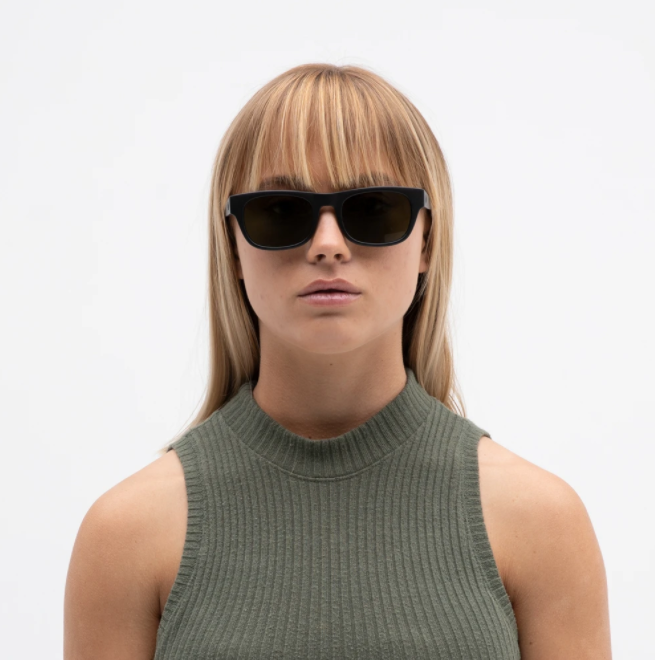 Electric Pop Sunglasses Matte Black / Grey Polarized