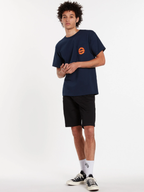 Volcom Relief S/S Pocket Tee Blue