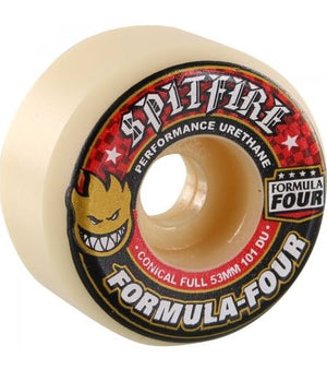 Spitfire F4 101a Conical Full 53mm Wheels Red - SantoLoco Hawaii