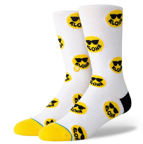 Stance Aloha Smiles Socks Yellow - SantoLoco Hawaii