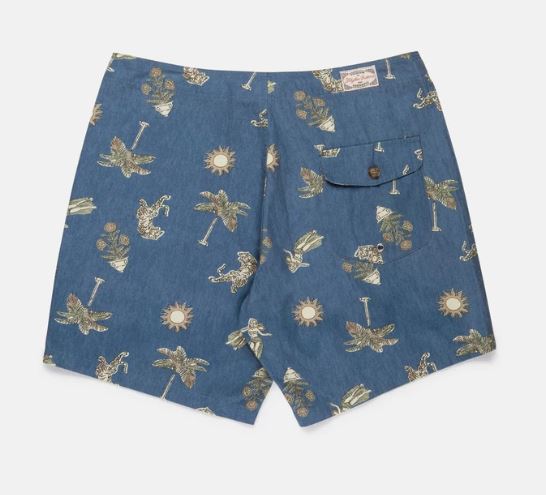 Rhythm Souvenirs Trunk Blue - SantoLoco Hawaii