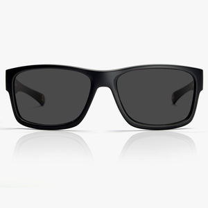 Madson Stretch Sunglasses Black on Black / Grey Polarized - SantoLoco Hawaii