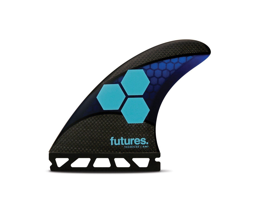 Futures AM1 Techflex Thruster Fin Blue/Black - SantoLoco Hawaii