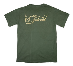 Greenough Airplane Logo T-Shirt Green - SantoLoco Hawaii