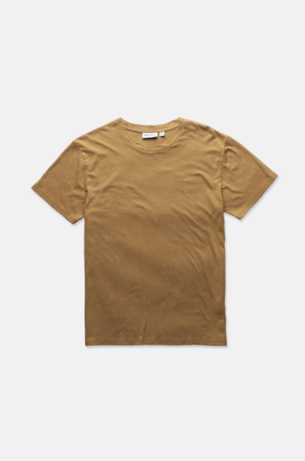 Rhythm Premium Linen T-Shirt Brown