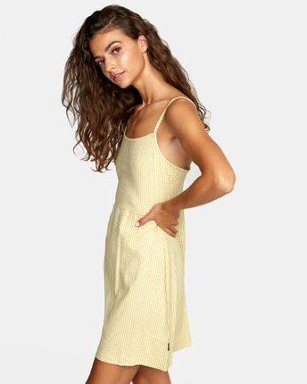 Topshop yellow 2025 gingham dress