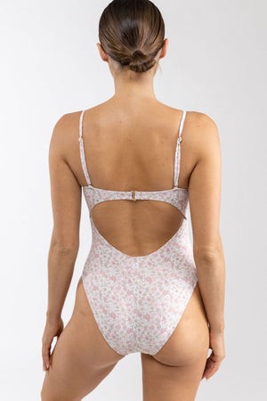 Rhythm Bouquet Tie Front Underwire One Piece