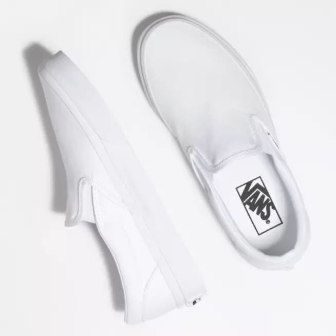 Vans Classic Slip-On Shoes White - SantoLoco Hawaii